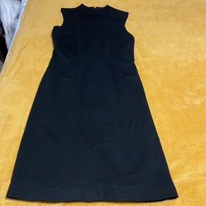 Black wool pencil dress
